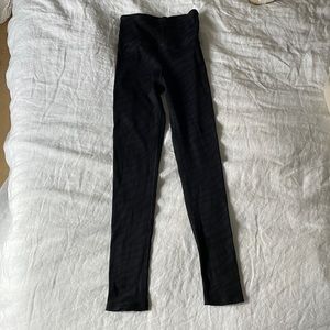 High Waisted Ribbed 7/8 Length Leggings